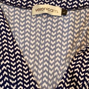 Like new. Large Navy/White dress by Veronica